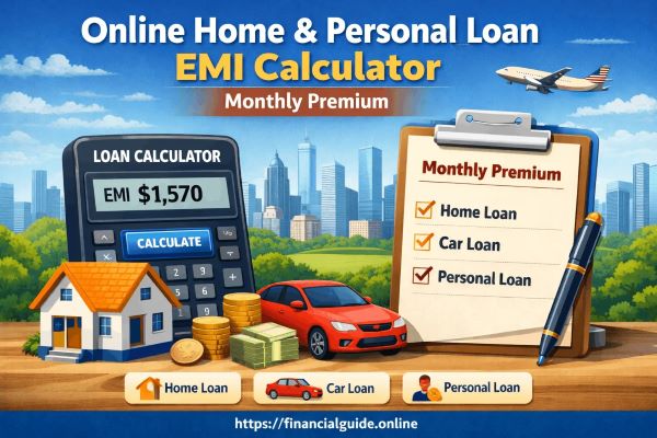 Online Home & Personal Loan EMI Calculator: Monthly Premium